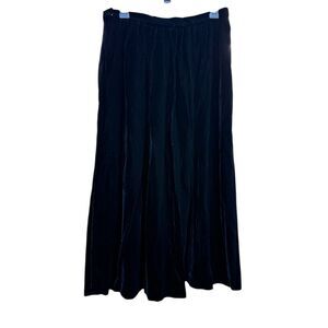 Eleanor Colton Vintage Velvet Skirt Black Sz. 14 1990’s Holidays